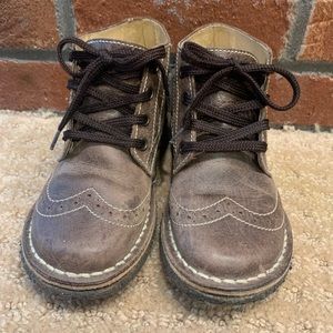 Boys leather boots size 12
